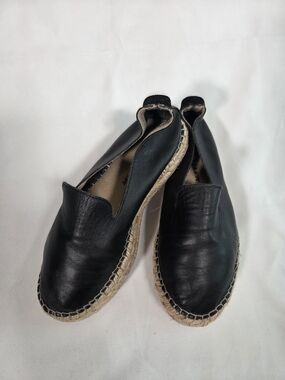 David Tyler Spanish Leather Espadrille Shoes